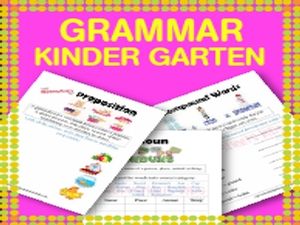 Kindergarten Grammar Worksheets