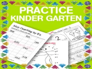 Practice Worksheets For Kindergarten	