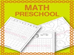 Math Worksheet For Preschool