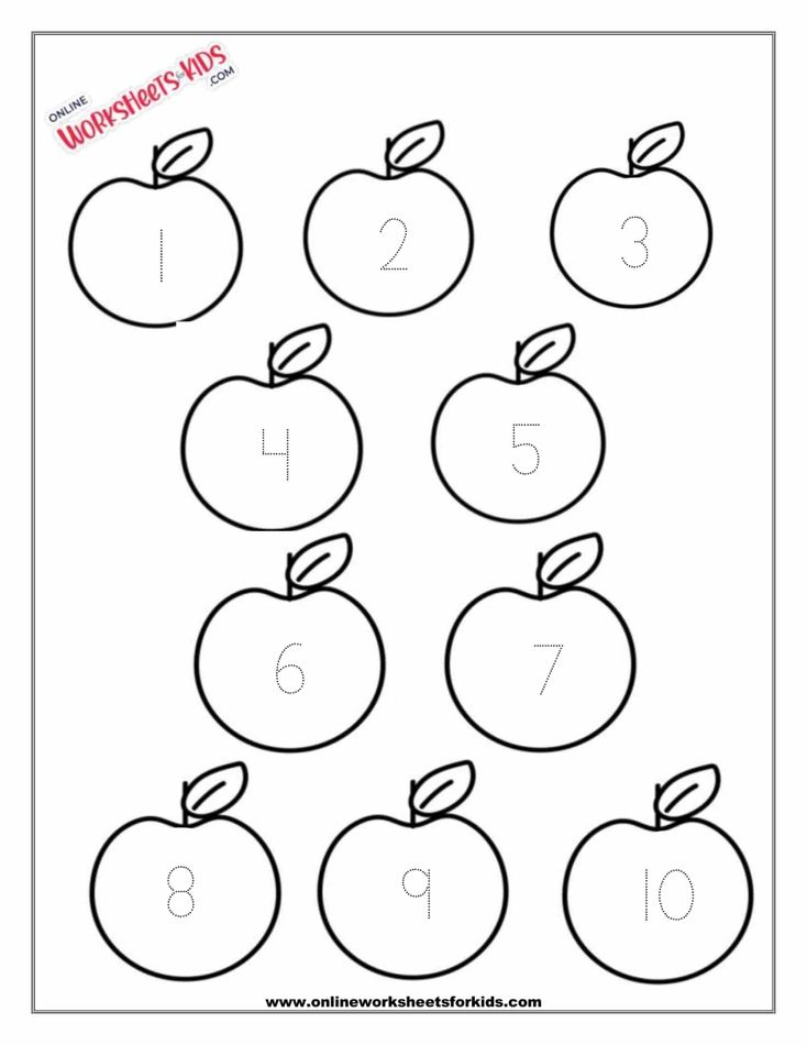 Number Tracing Worksheets 1-10-2