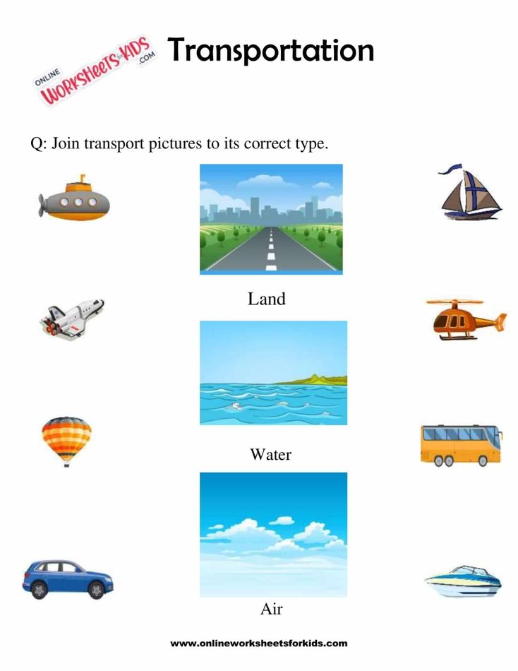 Transportation Worksheets For Grade 1-10