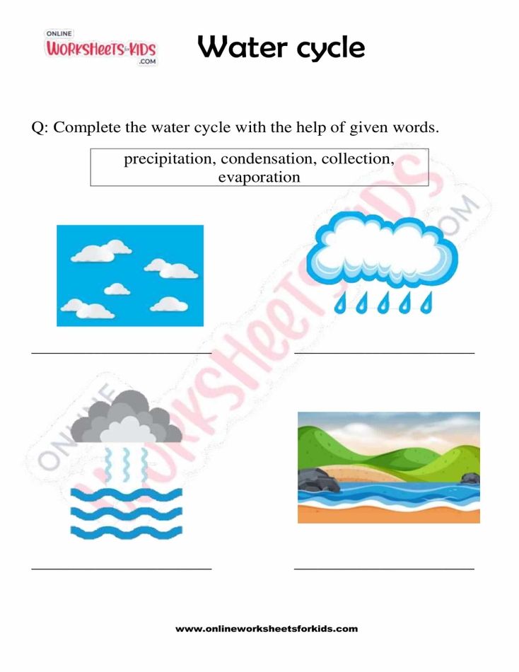 Water cycle worksheets For Kids 03