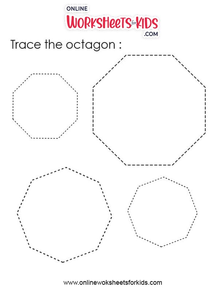 Tracing Shapes Worksheets 7
