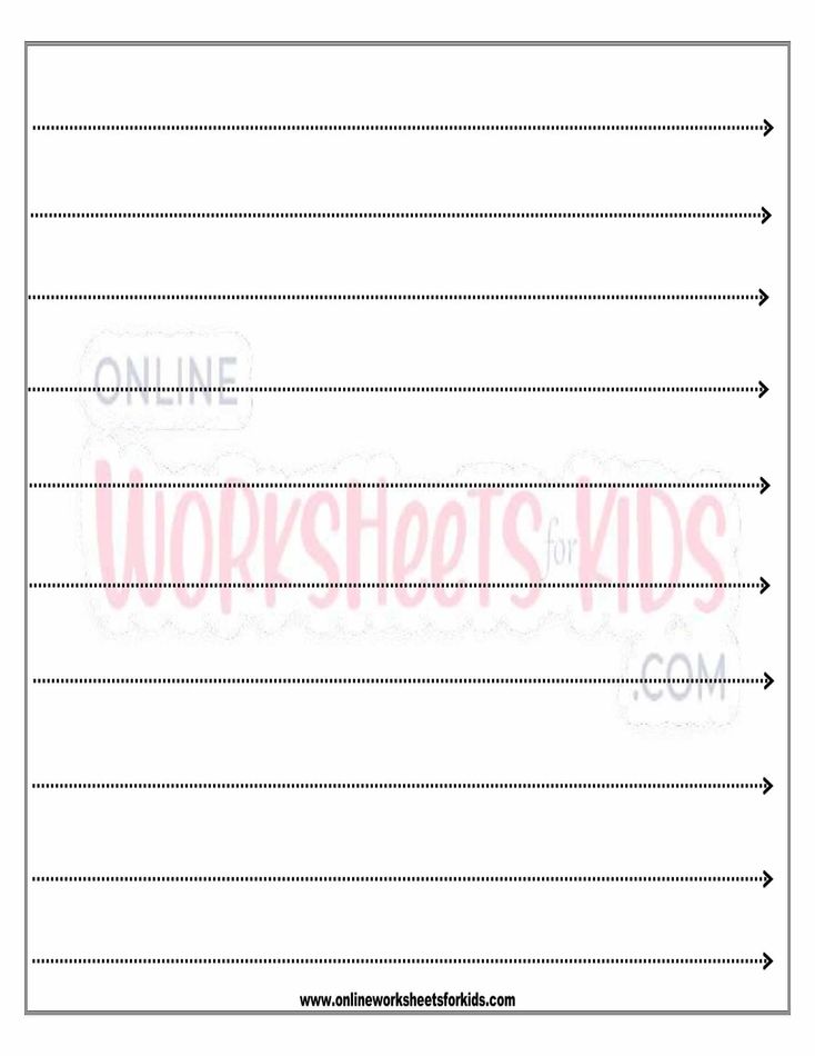 Straight Line Worksheet 1