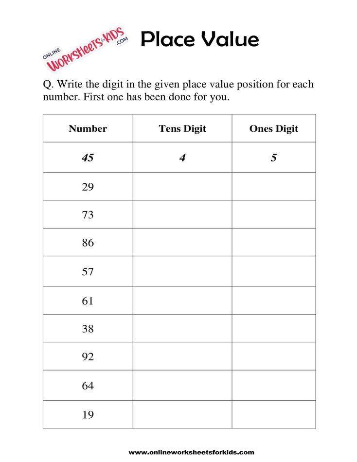 Place Value Worksheet 03