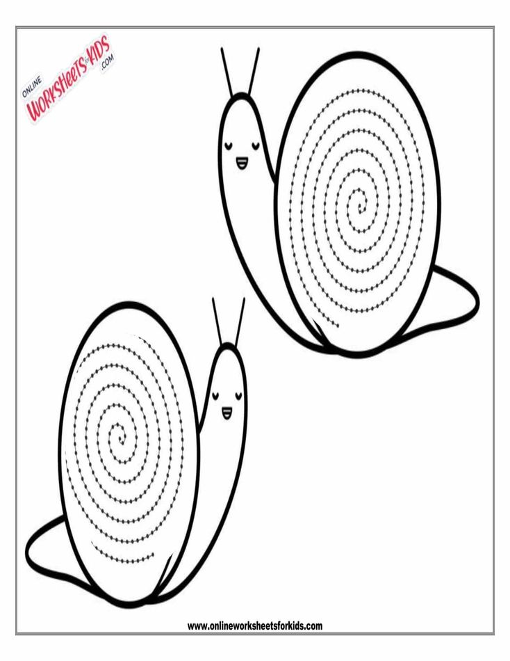 Spiral Tracing Worksheet 5