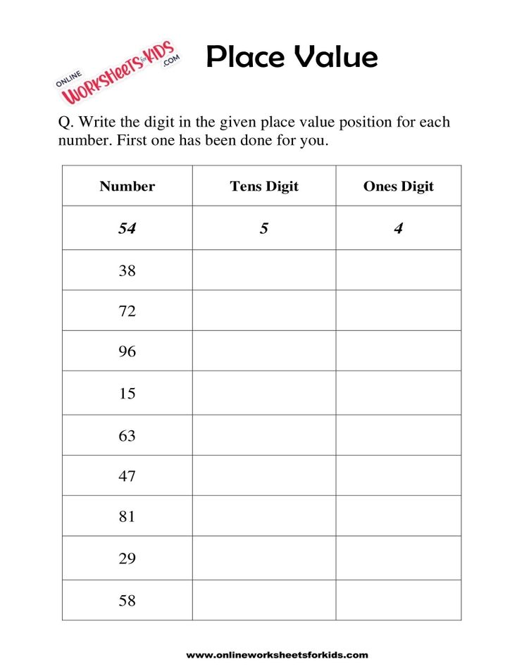 Place Value Worksheet 04