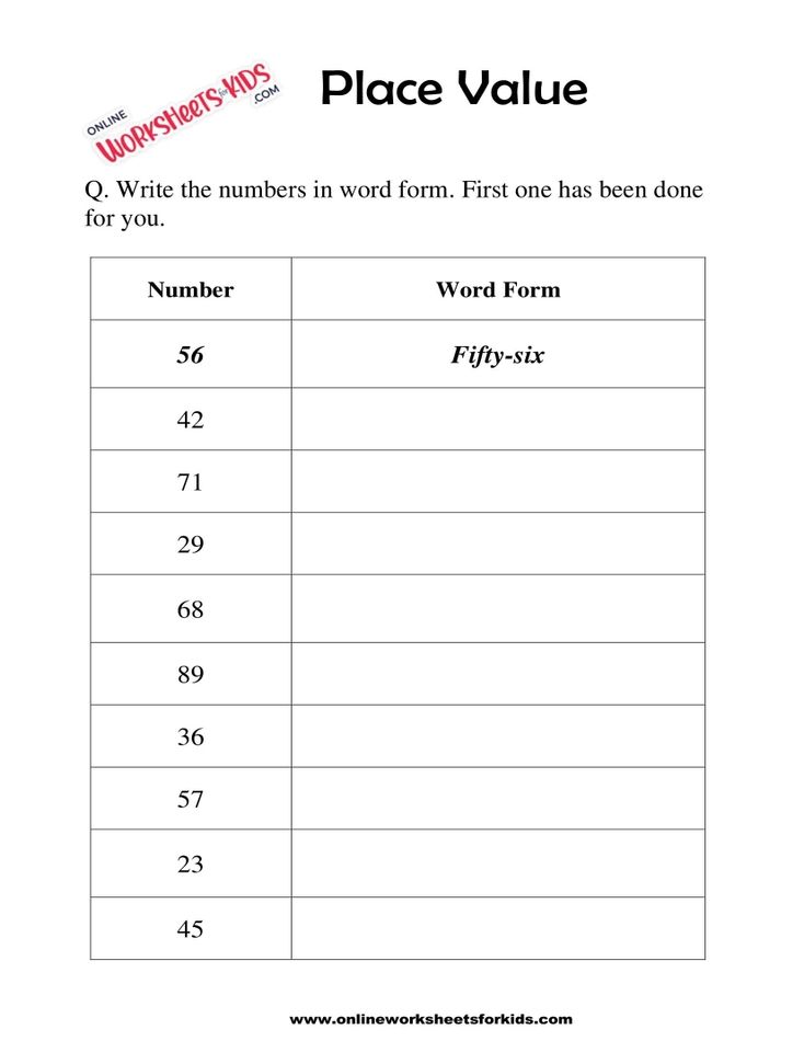 Place Value Worksheet 05