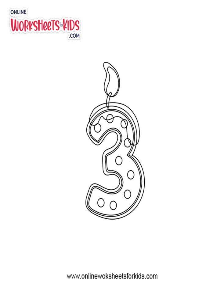 Number 3 Coloring