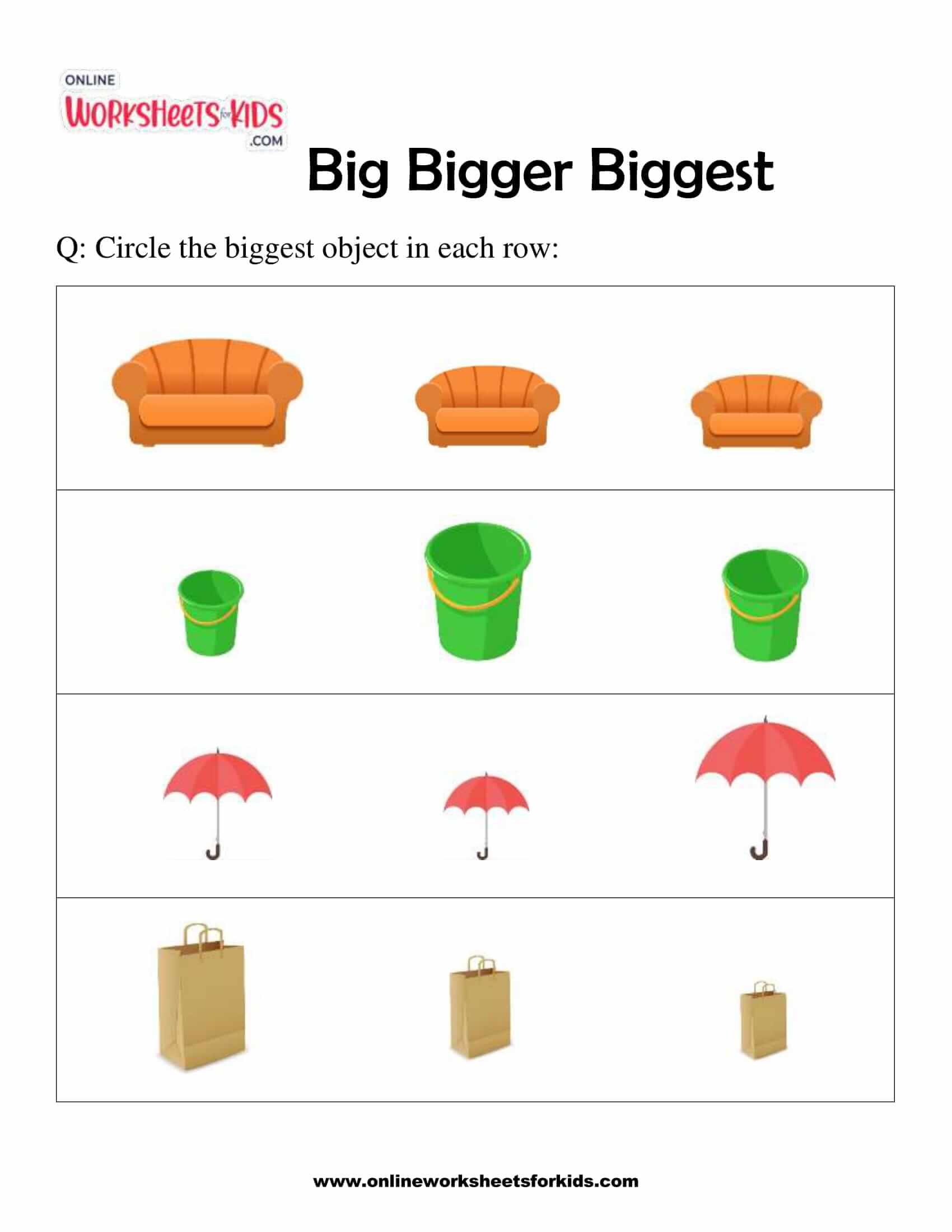 Big Bigger Biggest Free Printable The Teaching Aunt P