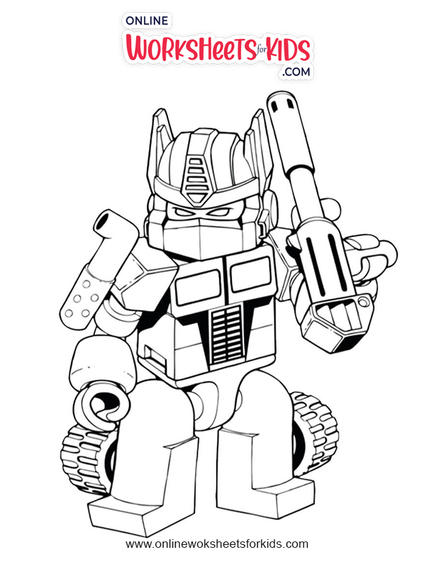 Free Transformers Coloring Pages and Printable sheets for Kids
