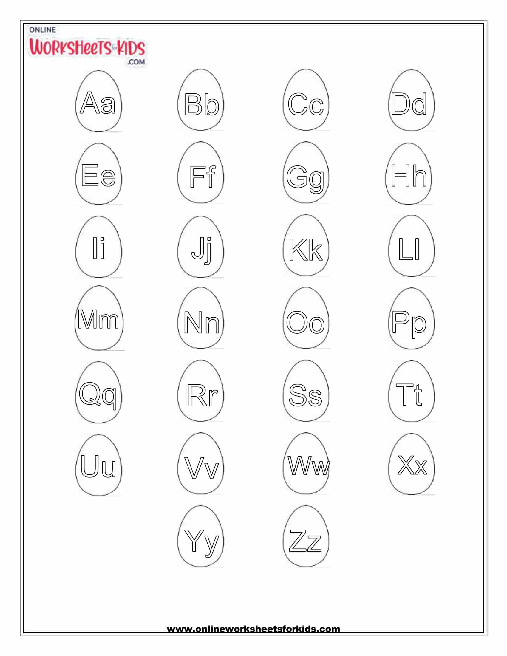 download free printable letters alphabet chart worksheets for kids