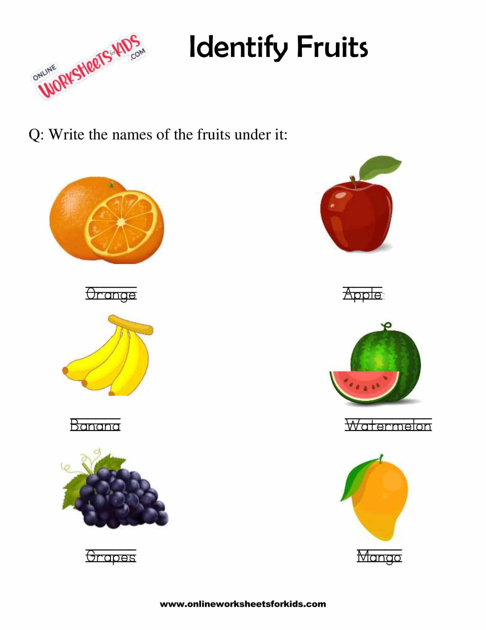 download free printable fruit worksheets for preschool