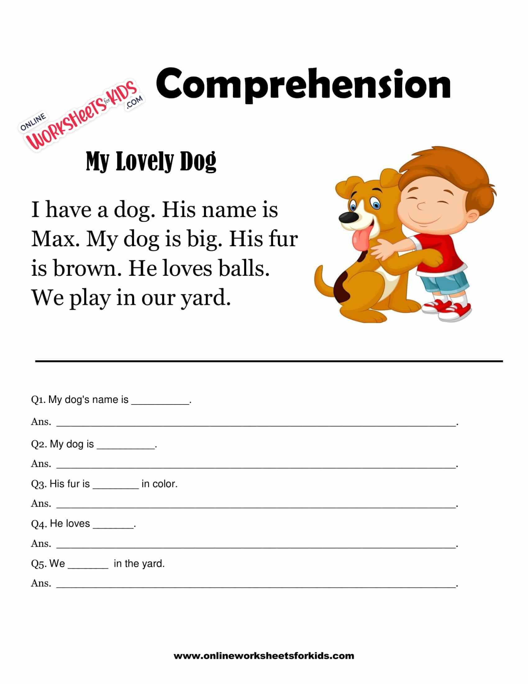 Year 1 Comprehension Worksheets Easyteaching Net Reading