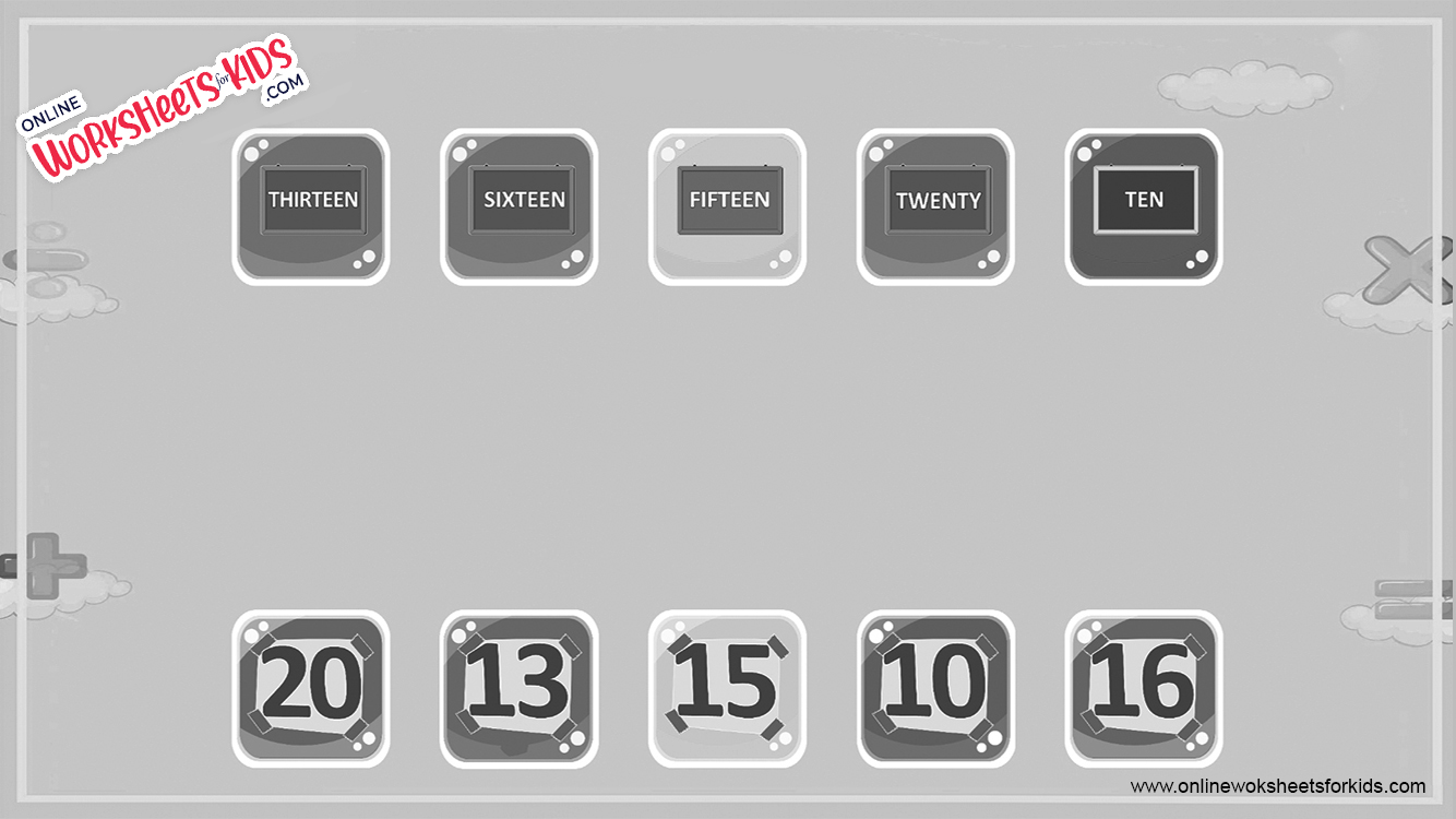 Number With Letter Matching Worksheet 10