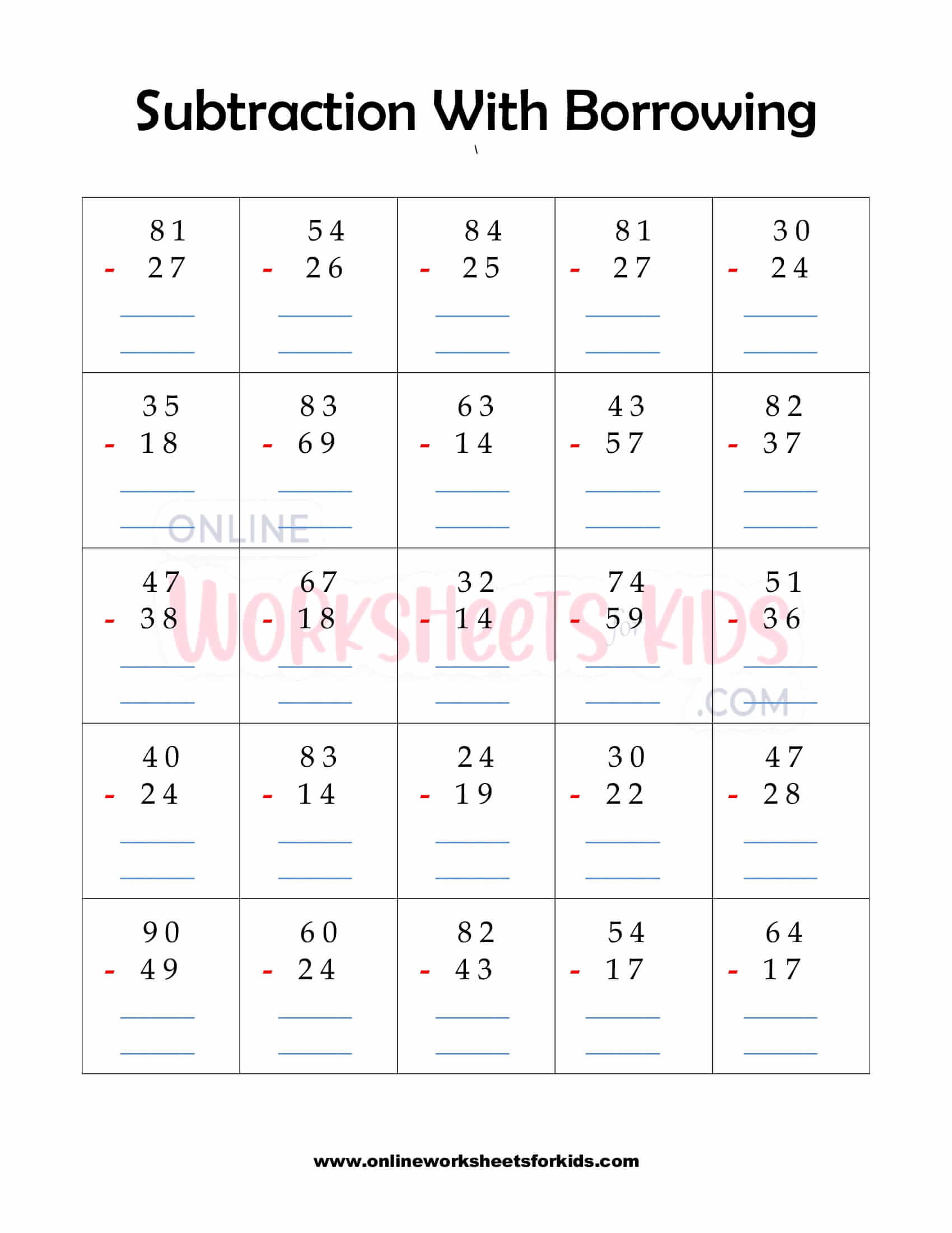 subtraction-with-borrowing-worksheet-4