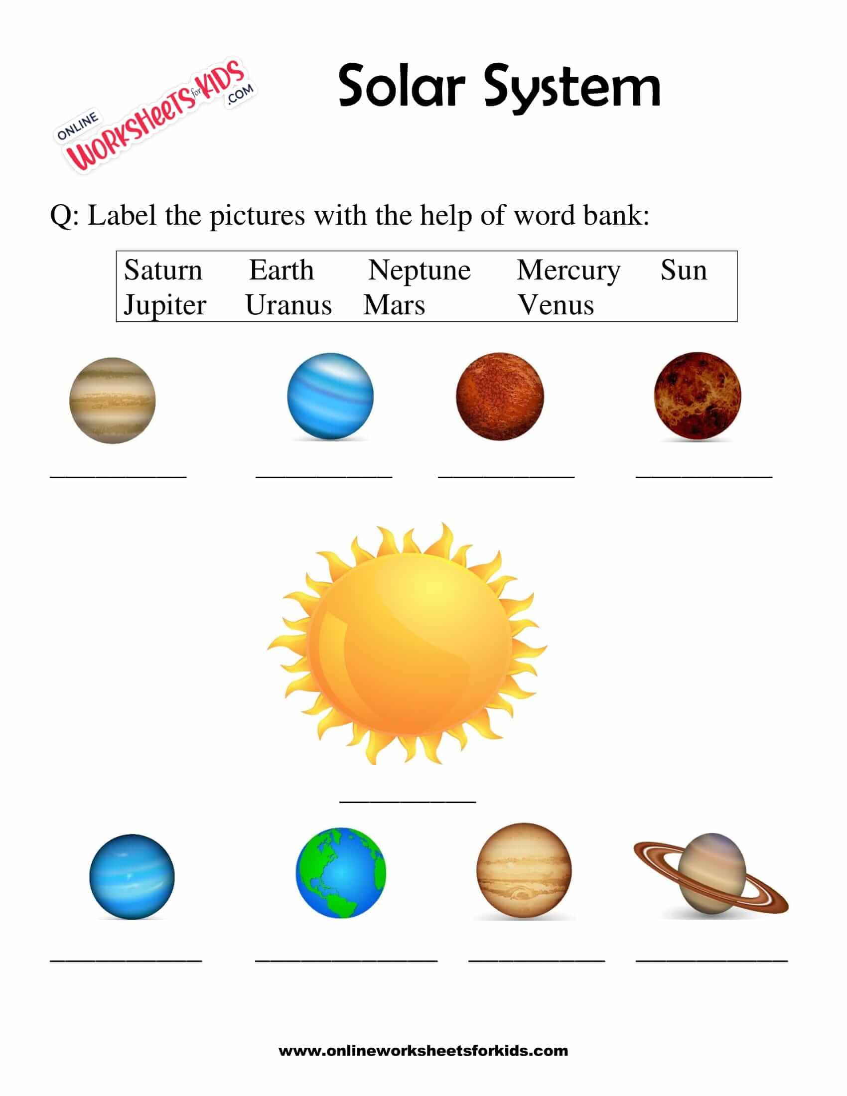 solar system grade 6