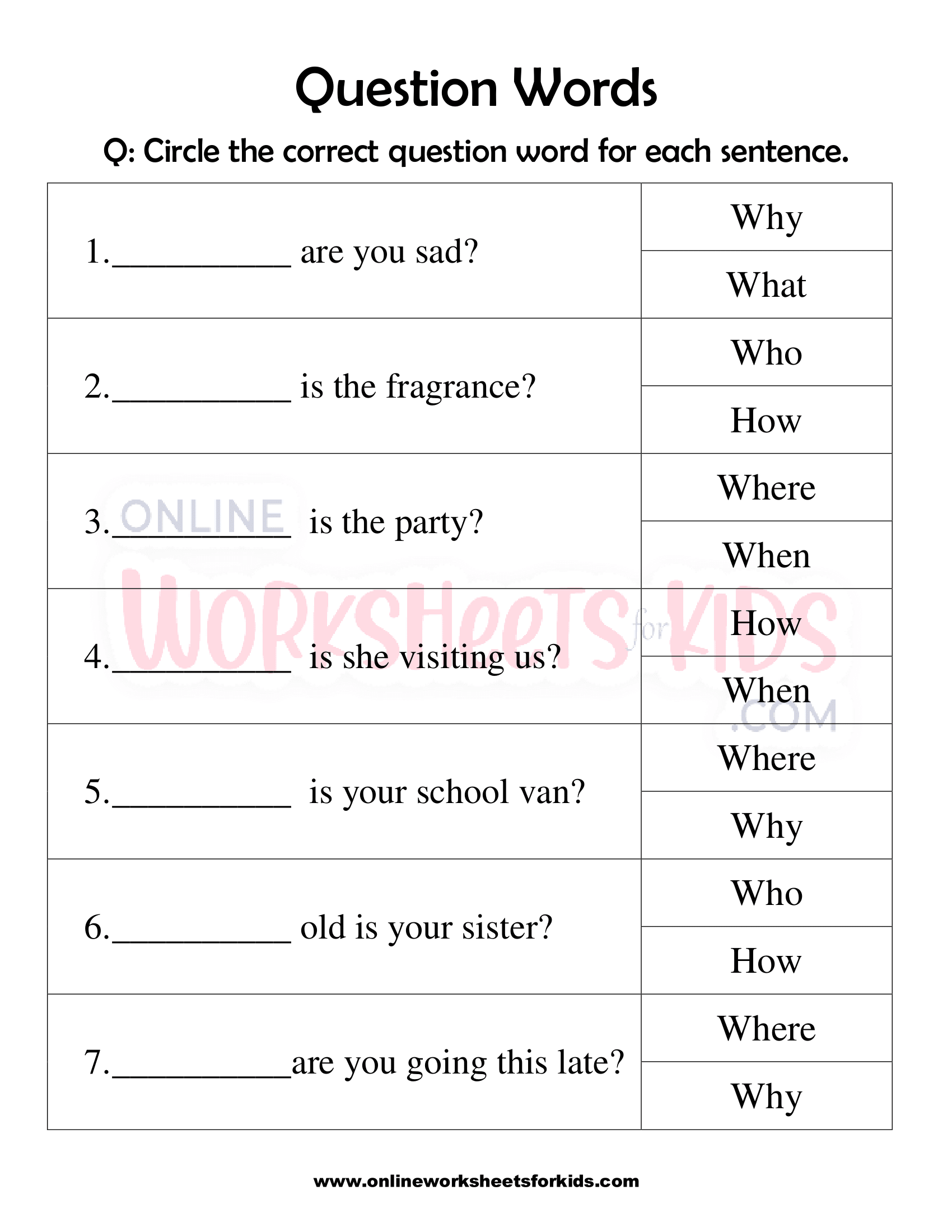 Number Word Worksheet For Grade 1