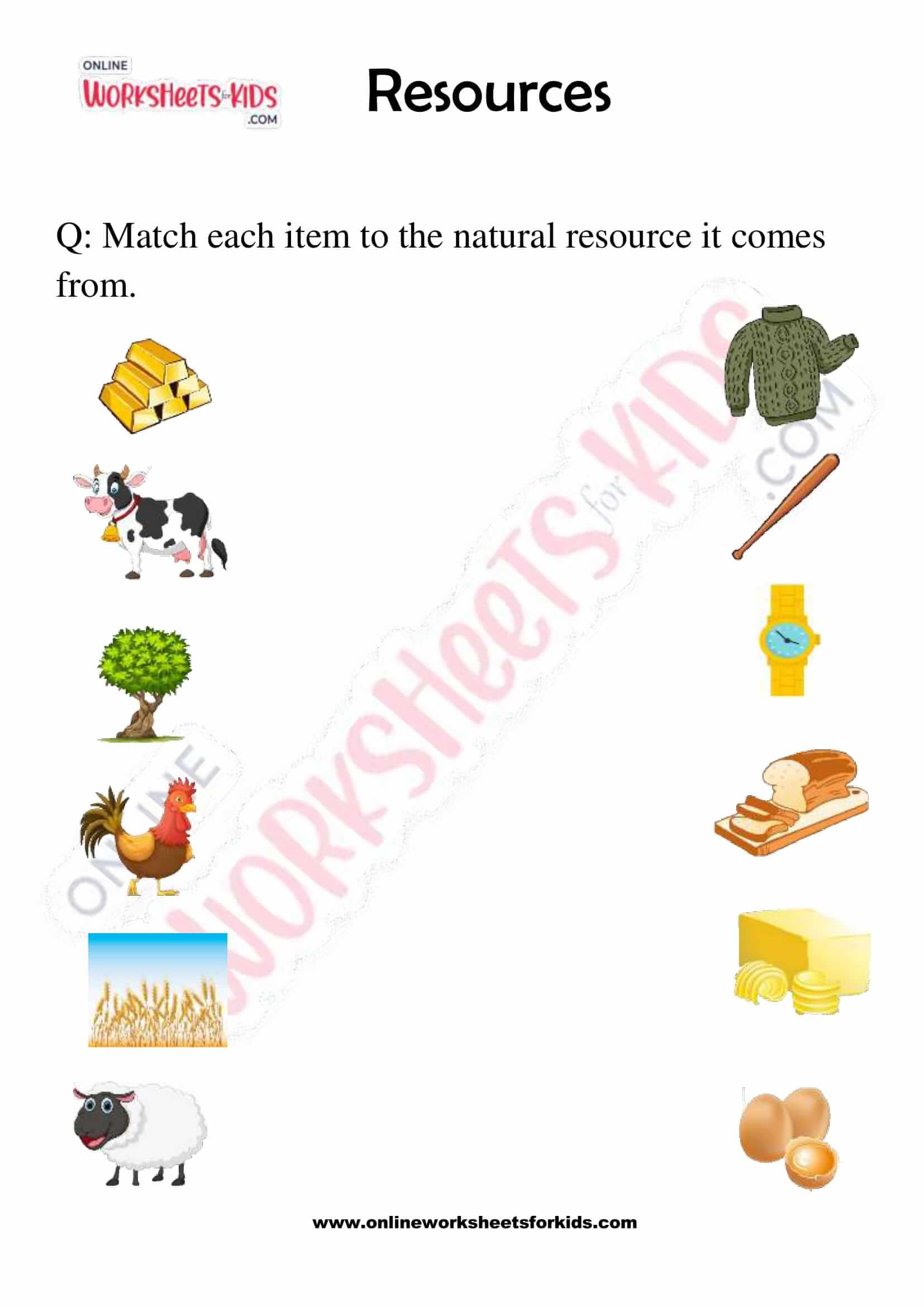 download free natural resources worksheets for grade 2