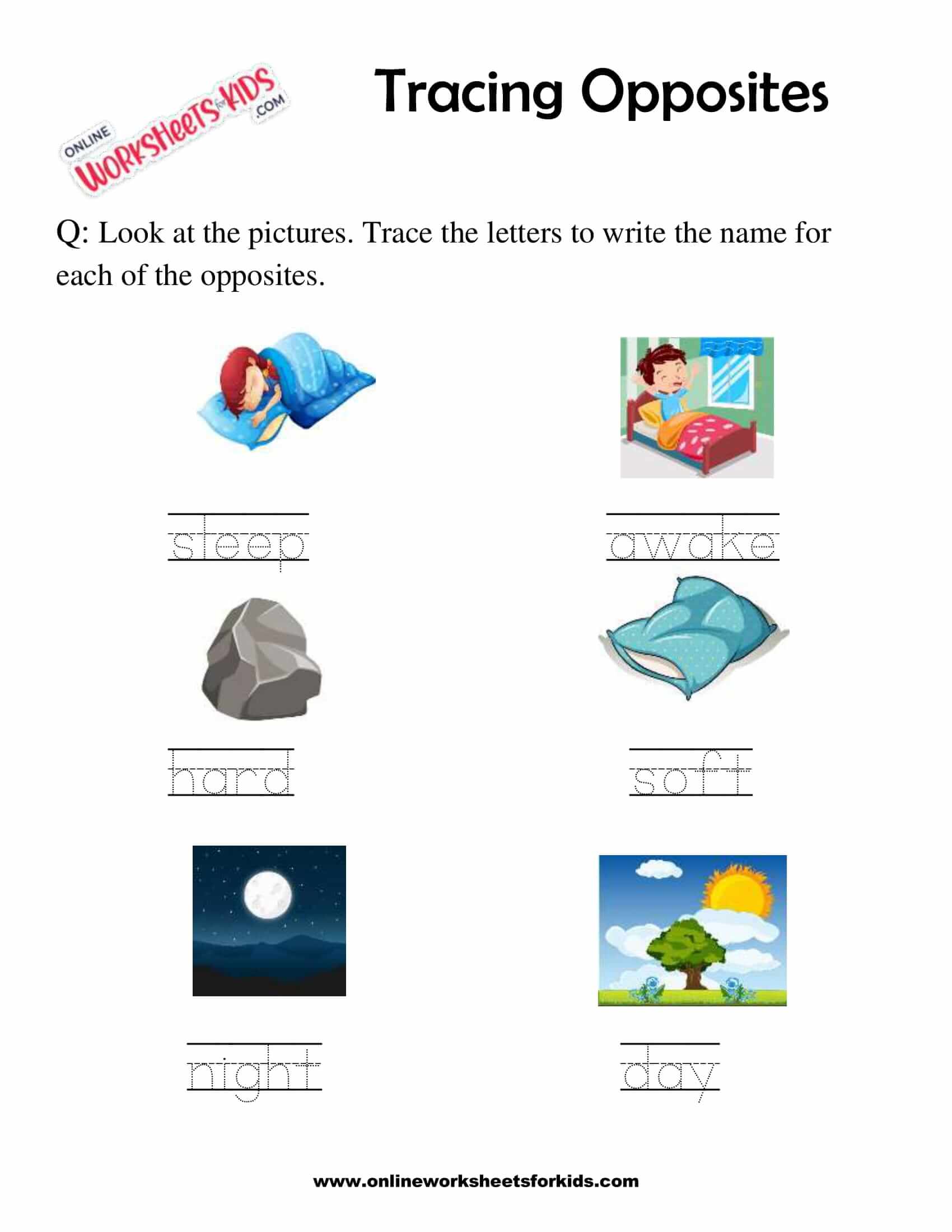 write the opposite word 2