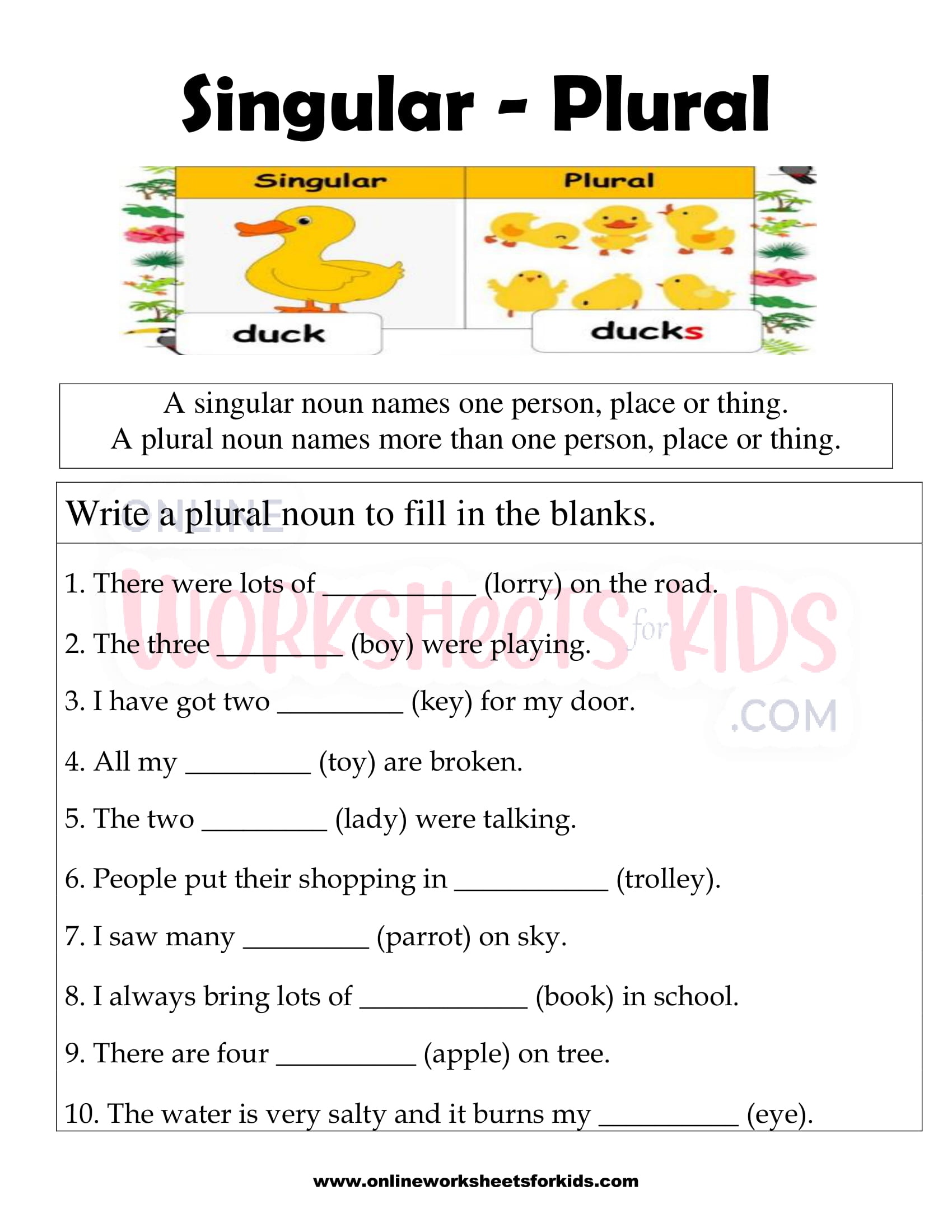 Story online exercise for grade 2